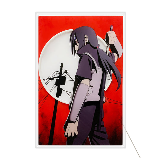 Itachi Moonlight LED Neon Poster OTAKU