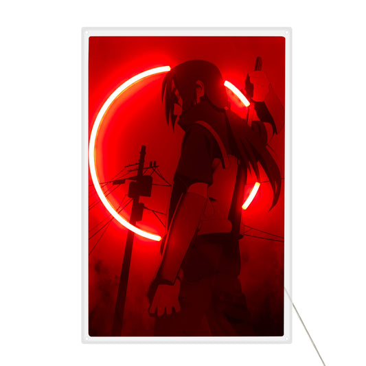 Itachi Moonlight LED Neon Poster OTAKU