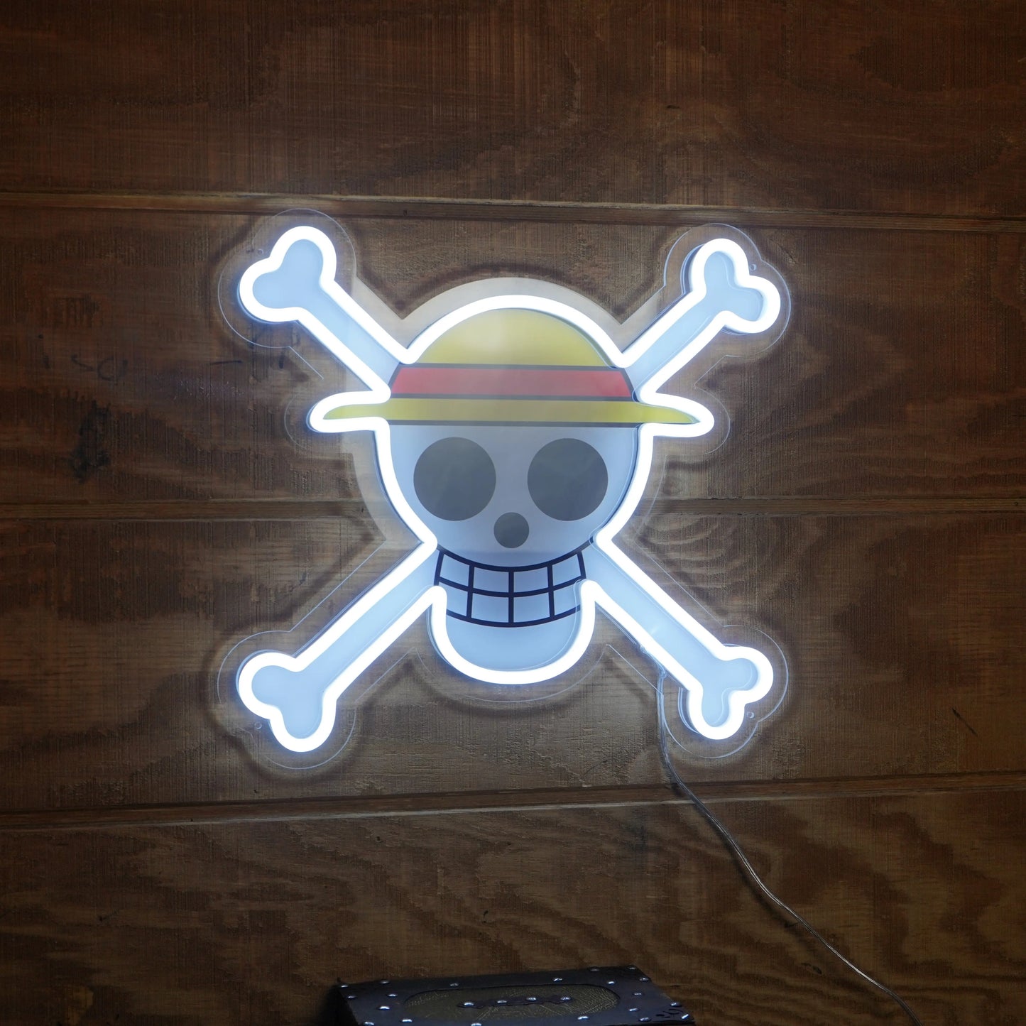 Straw Hat Jolly Roger LED Neon Sign