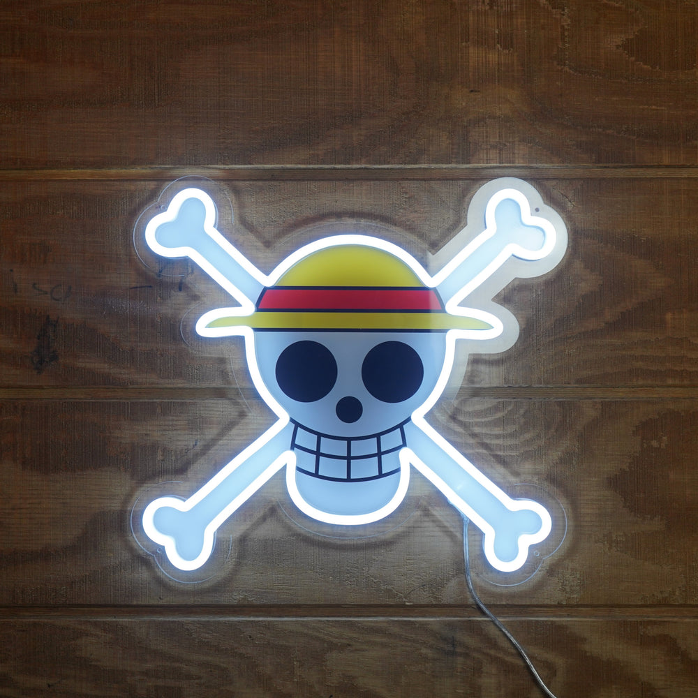 Straw Hat Jolly Roger LED Neon Sign OTAKU