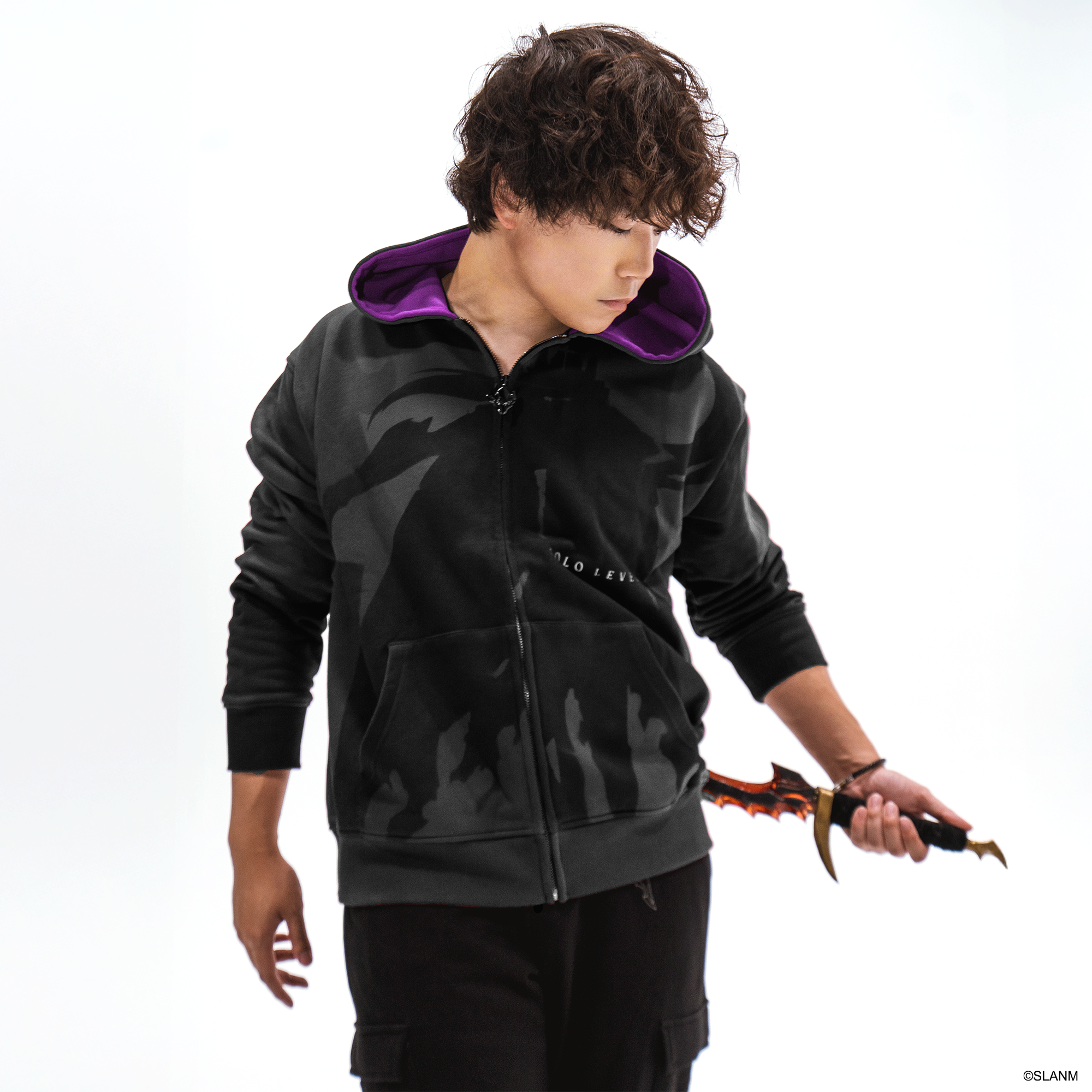 Shadow Igris Silhouette Zip-Up Hoodie (Solo Leveling)