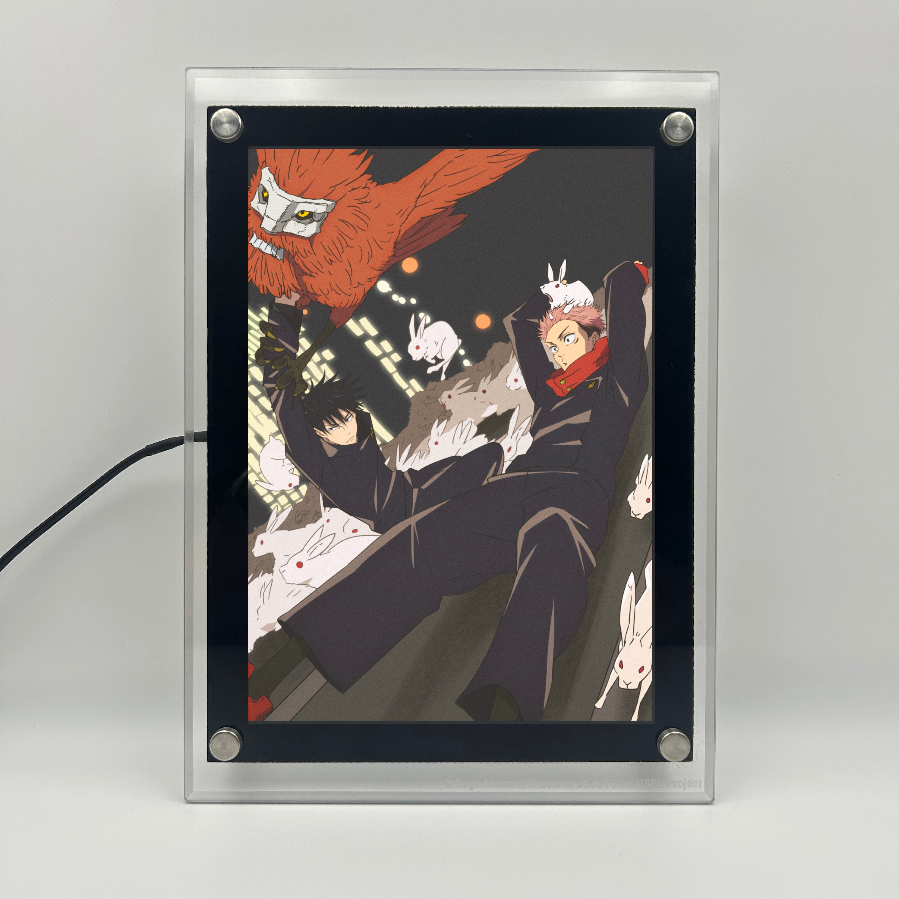 Yuji x Megumi LED Poster (Jujutsu Kaisen)