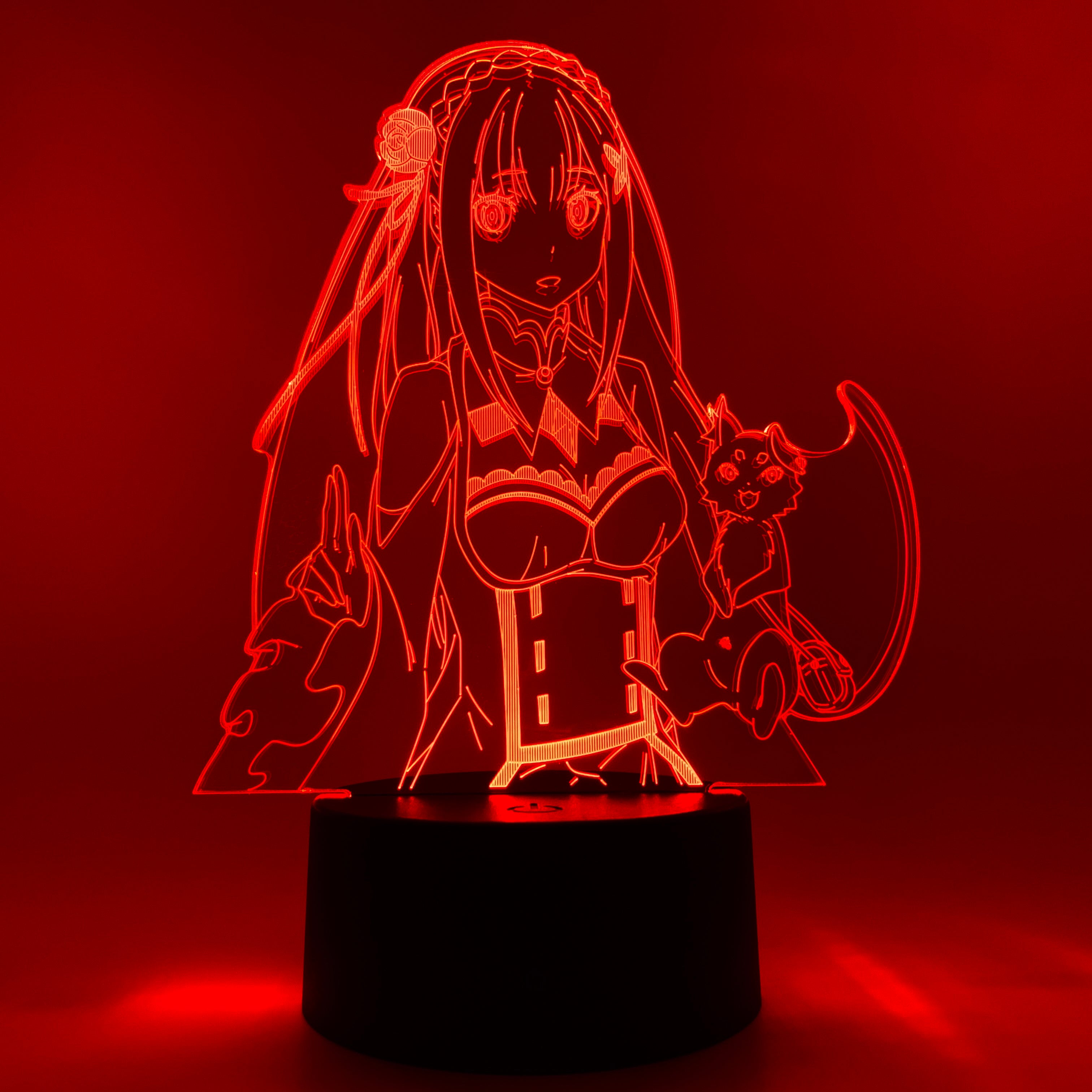 Emilia & Puck Otaku Lamp (Re:Zero)
