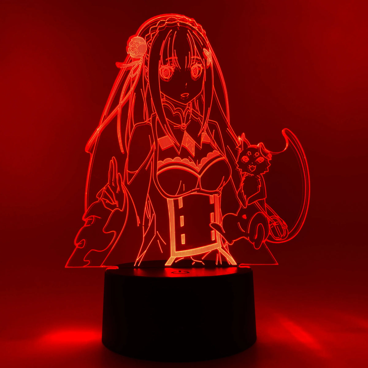 Emilia & Puck Otaku Lamp OTAKU