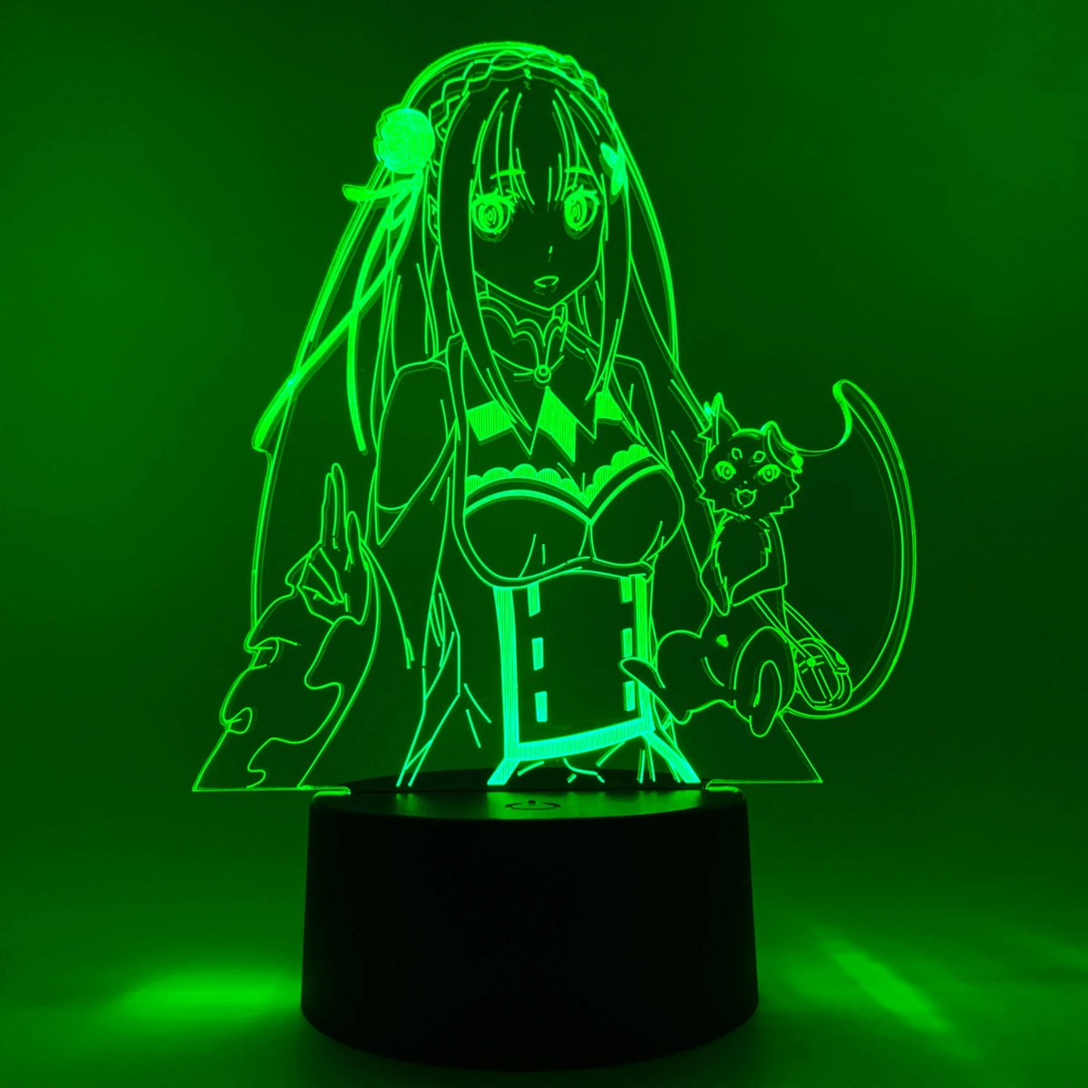 Emilia & Puck Otaku Lamp OTAKU