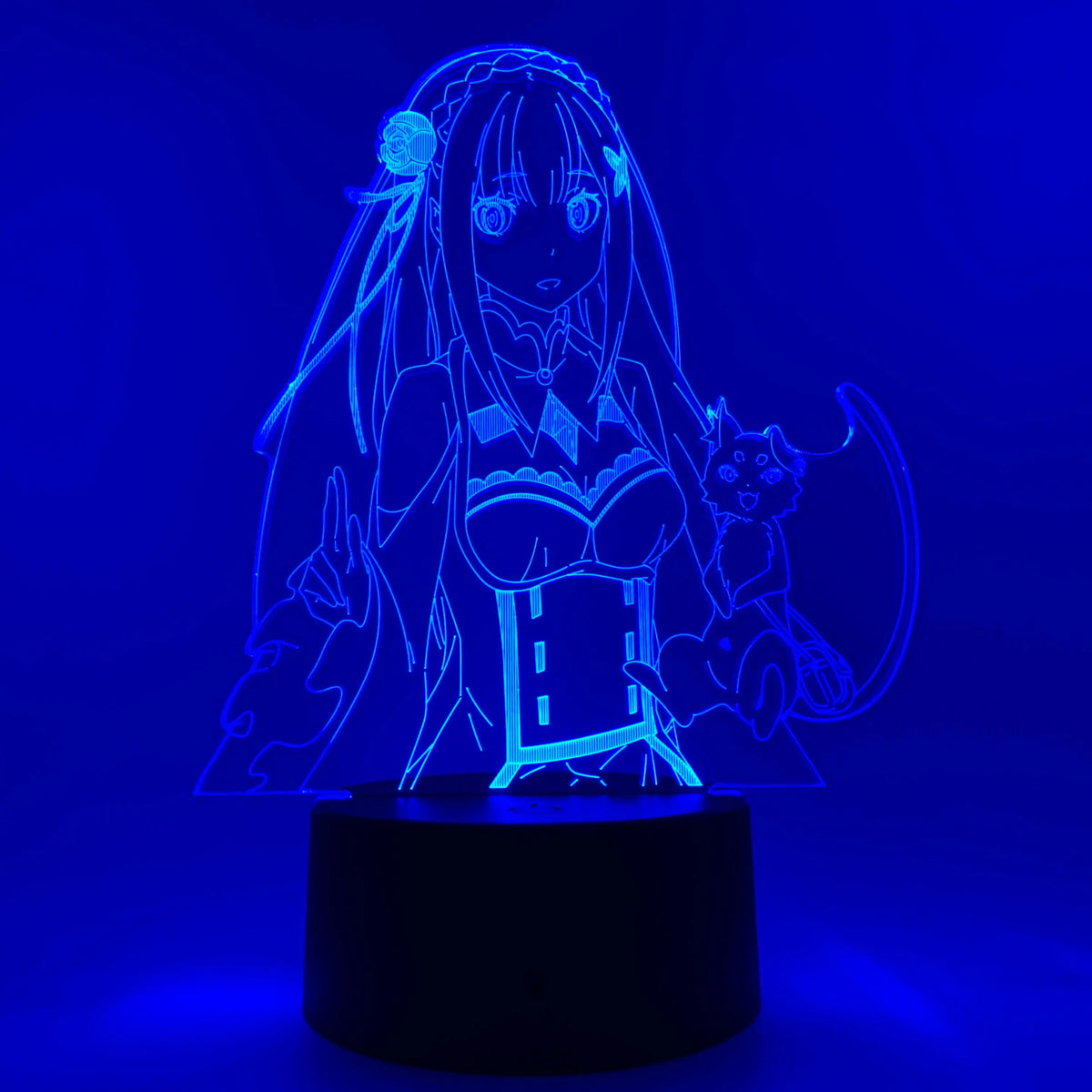 Emilia & Puck Otaku Lamp OTAKU