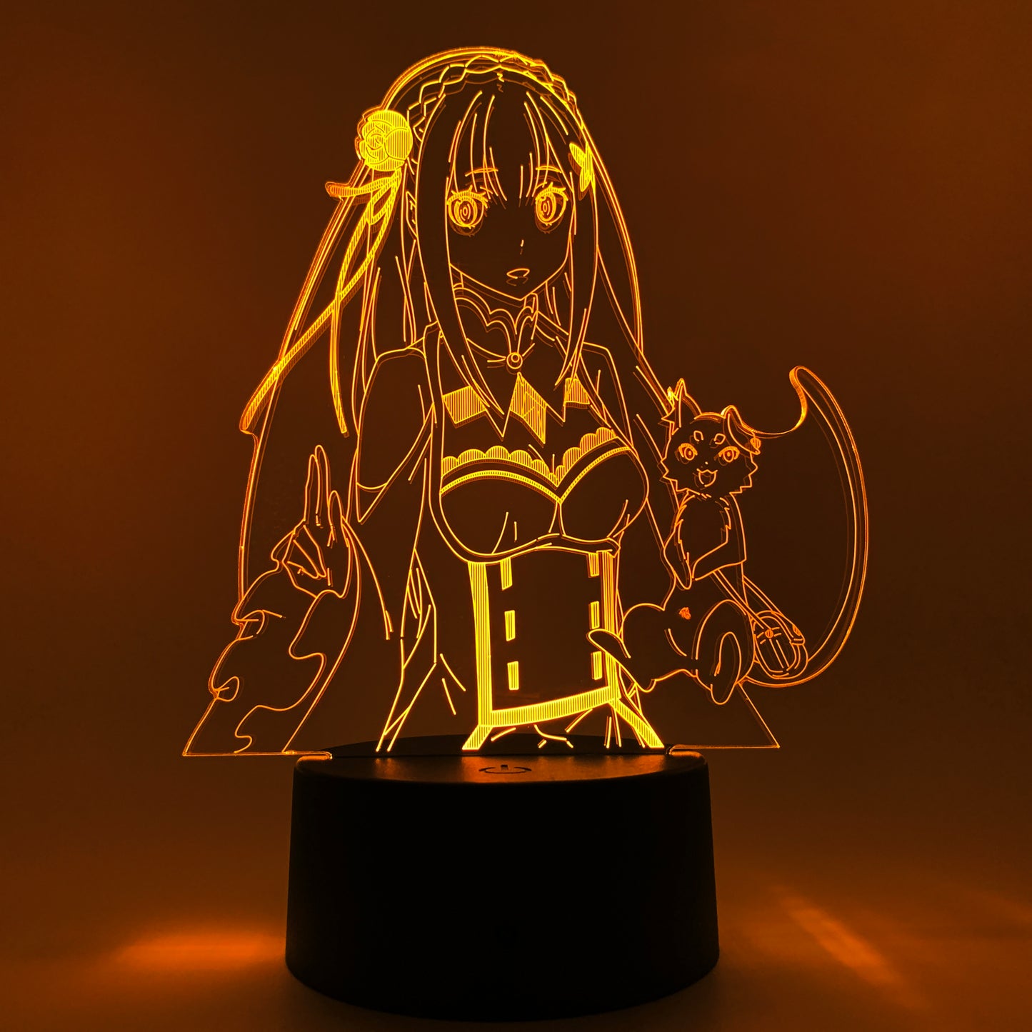 Emilia & Puck Otaku Lamp
