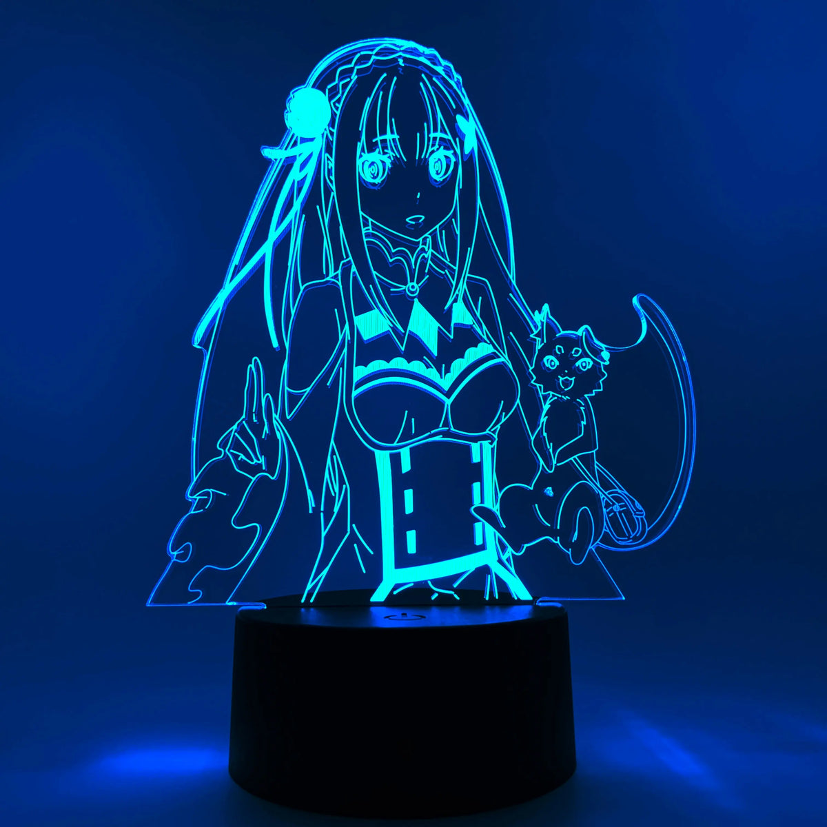 Emilia & Puck Otaku Lamp OTAKU