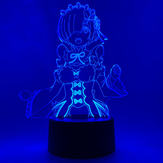 Rem Otaku Lamp OTAKU