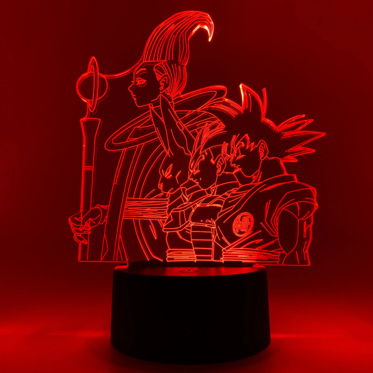 Goku, Vegeta, Beerus & Whis Otaku Lamp OTAKU