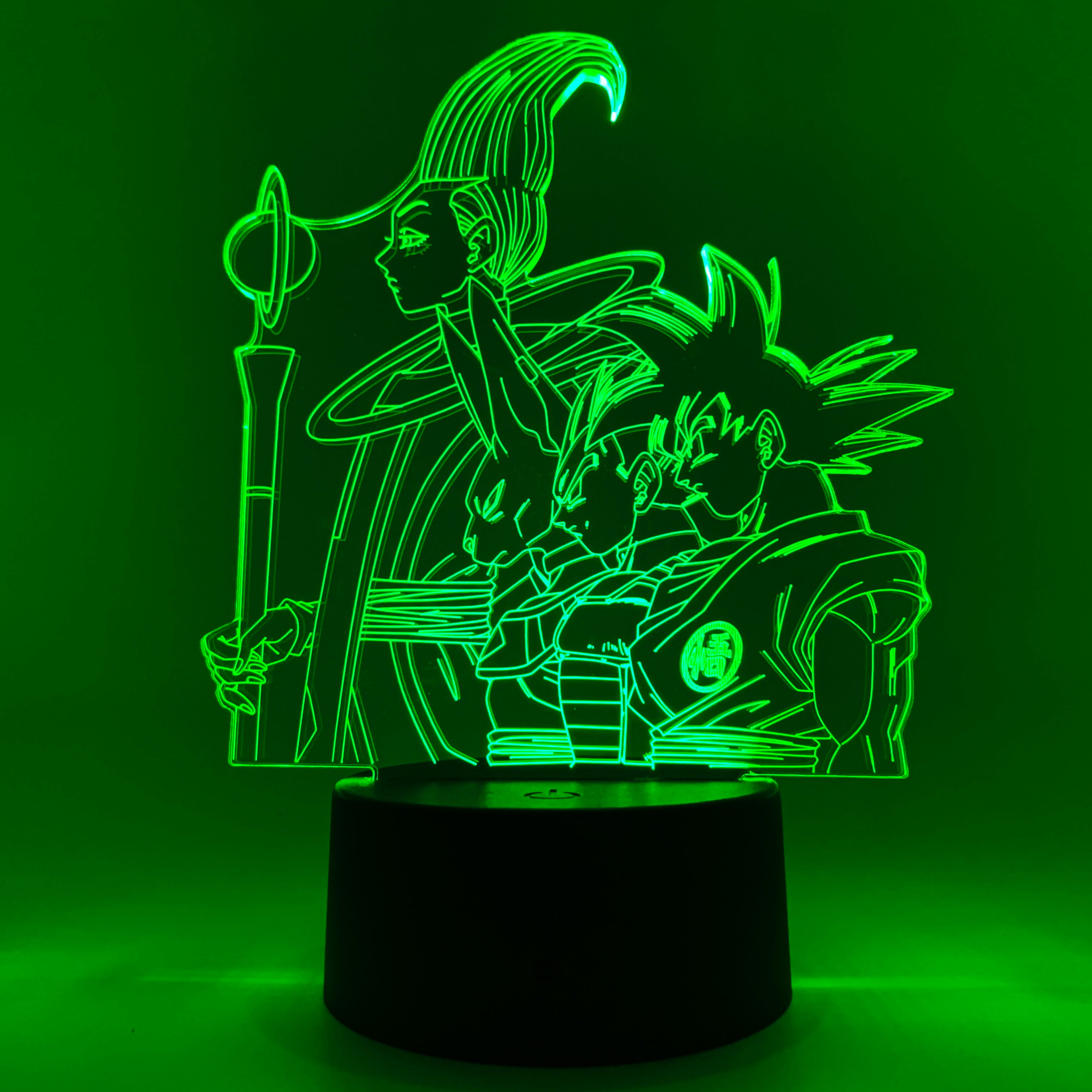Goku, Vegeta, Beerus & Whis Otaku Lamp (Dragon Ball Super)