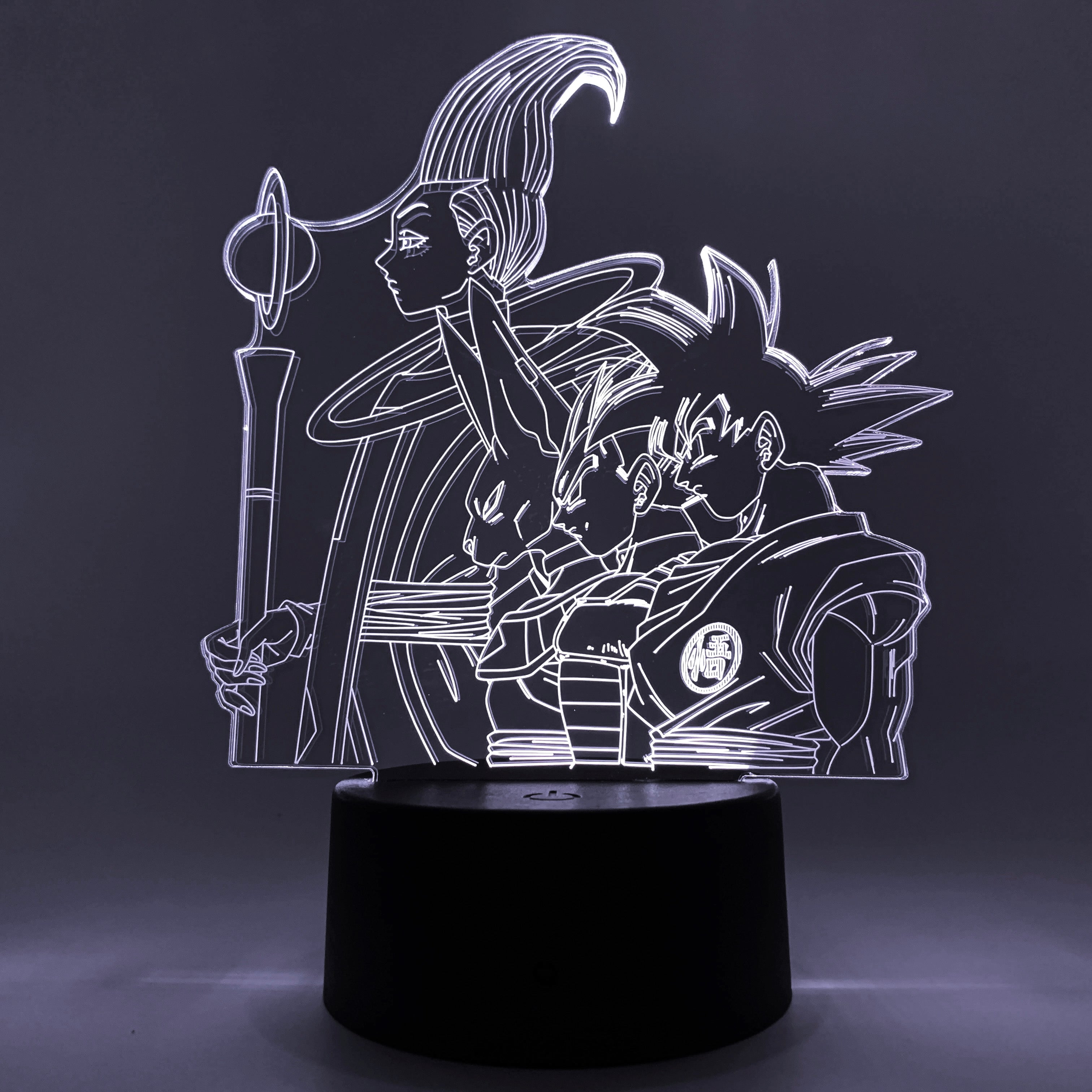 Goku, Vegeta, Beerus & Whis Otaku Lamp (Dragon Ball Super)