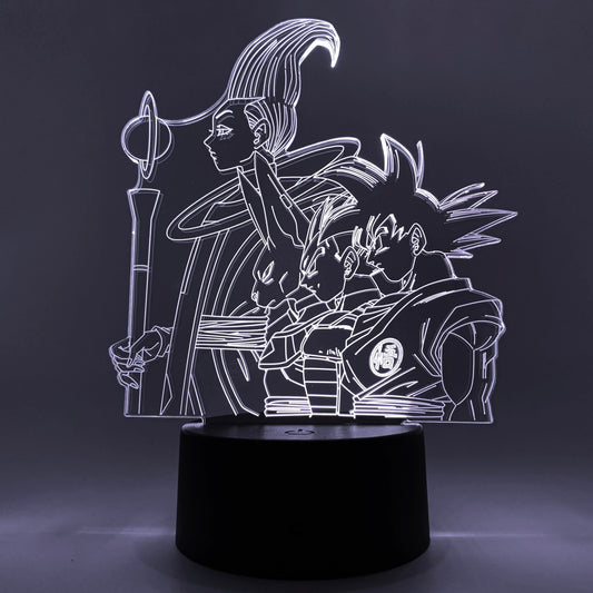Goku, Vegeta, Beerus & Whis Otaku Lamp