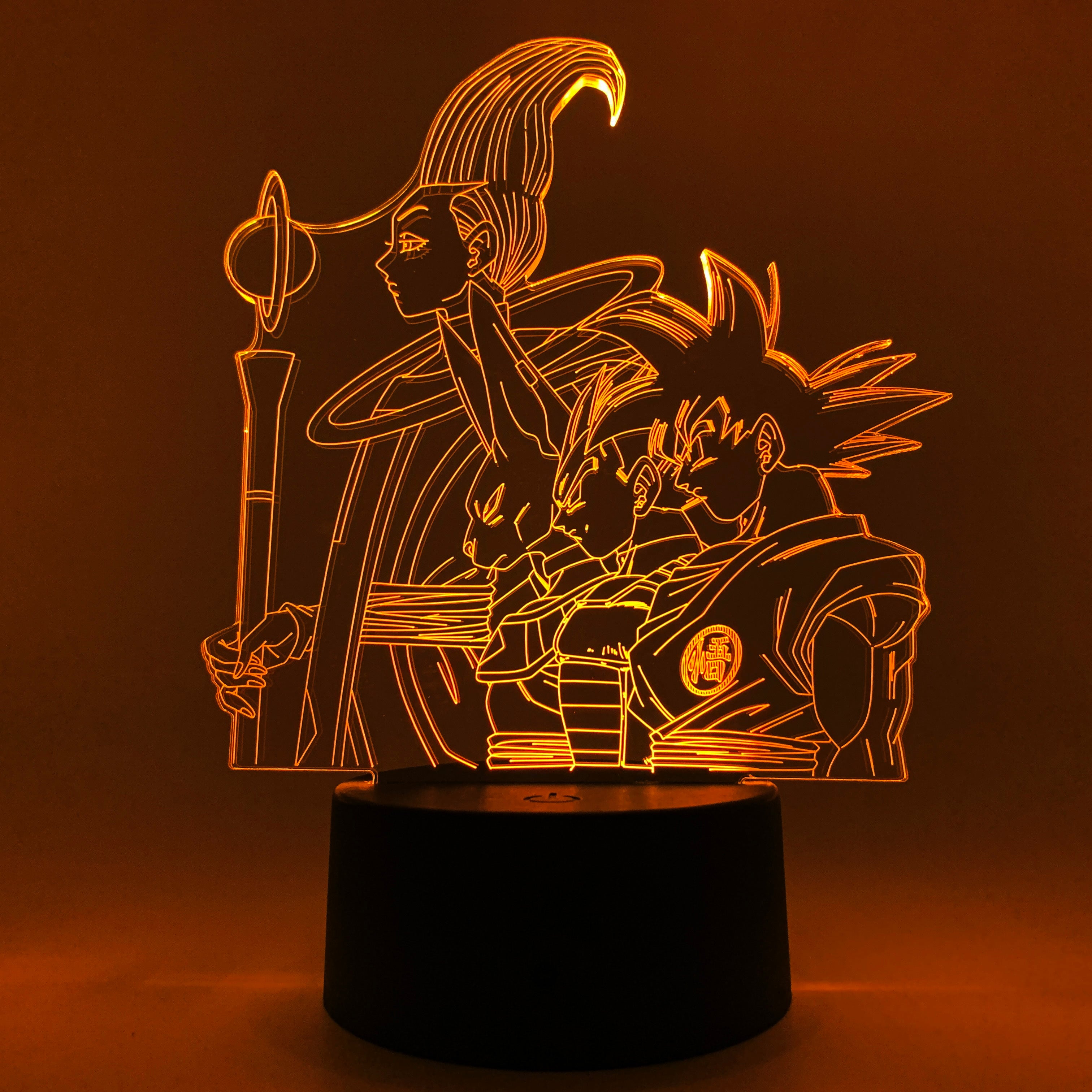 Goku, Vegeta, Beerus & Whis Otaku Lamp (Dragon Ball Super)