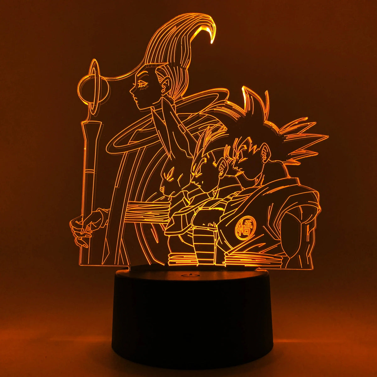 Goku, Vegeta, Beerus & Whis Otaku Lamp OTAKU