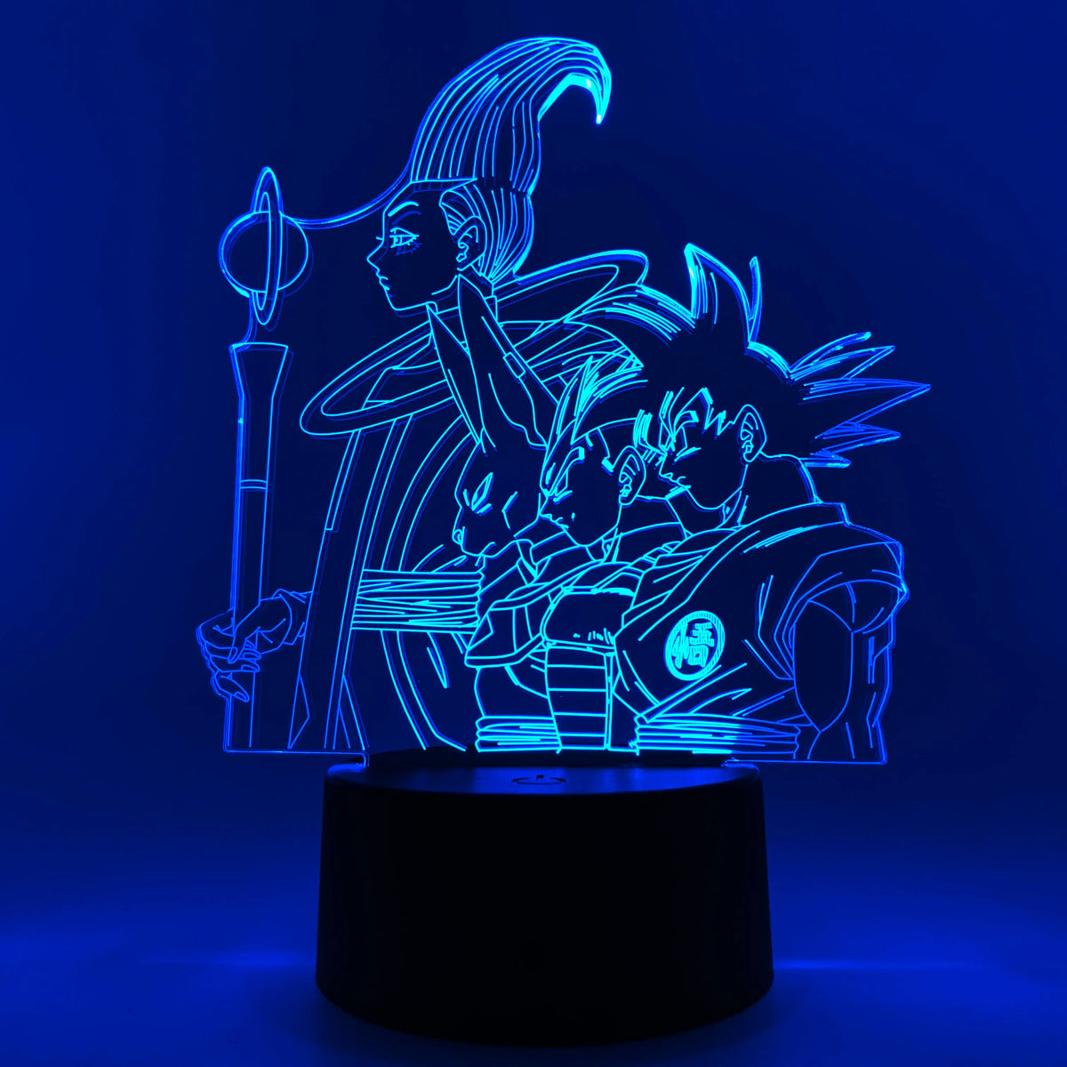Goku, Vegeta, Beerus & Whis Otaku Lamp OTAKU
