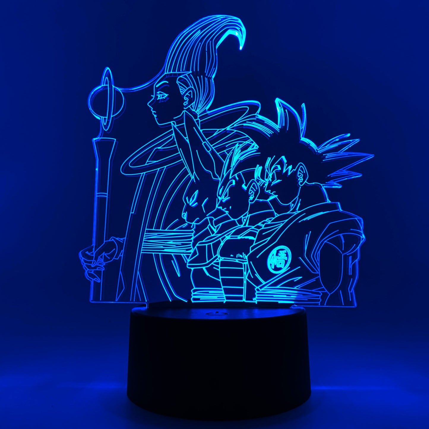 Goku, Vegeta, Beerus & Whis Otaku Lamp