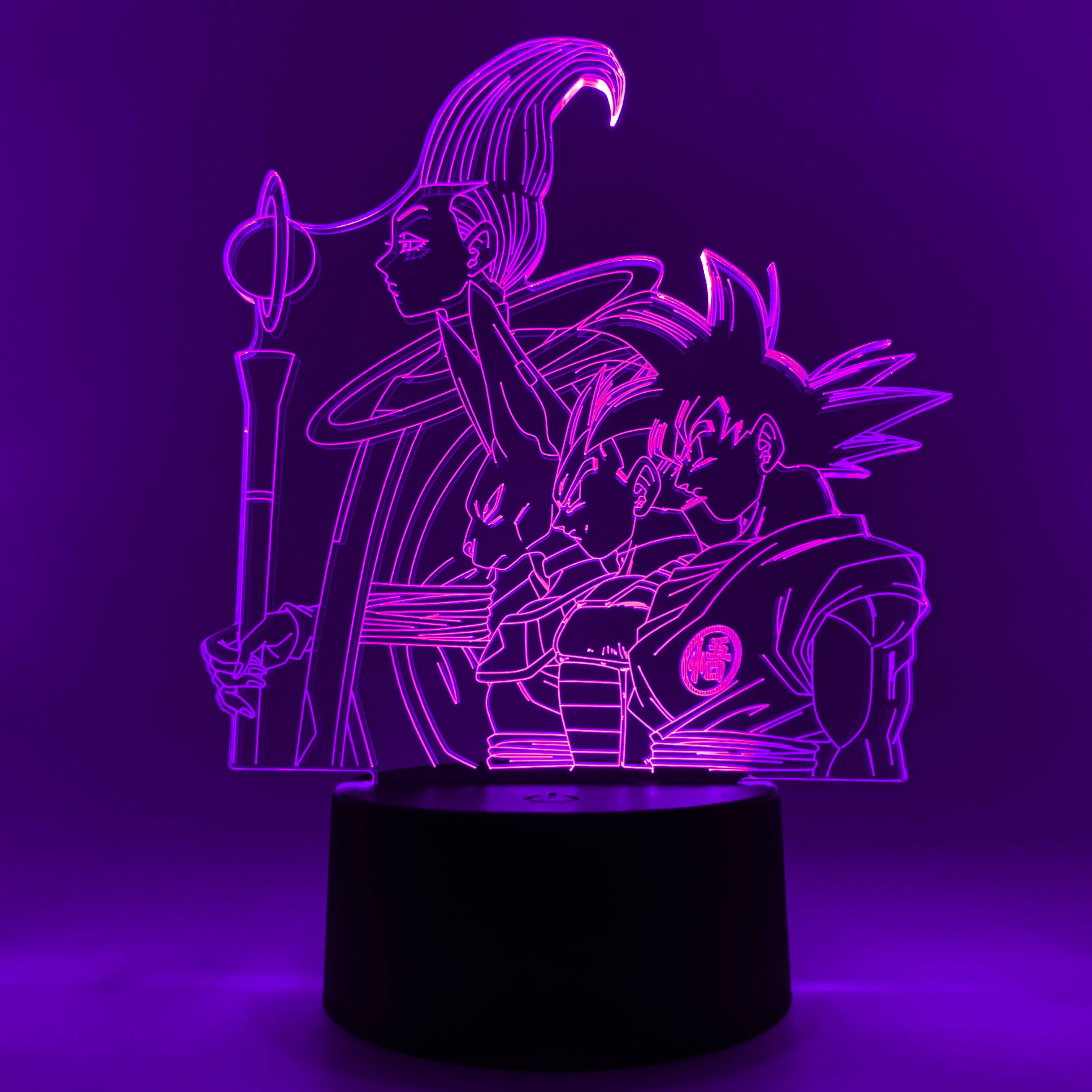 Goku, Vegeta, Beerus & Whis Otaku Lamp (Dragon Ball Super)