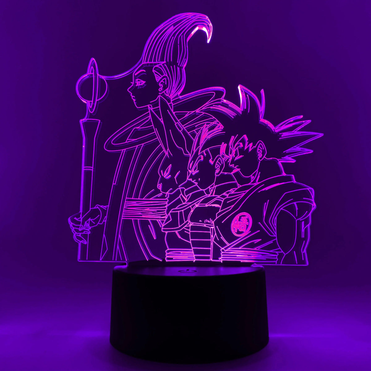 Goku, Vegeta, Beerus & Whis Otaku Lamp OTAKU