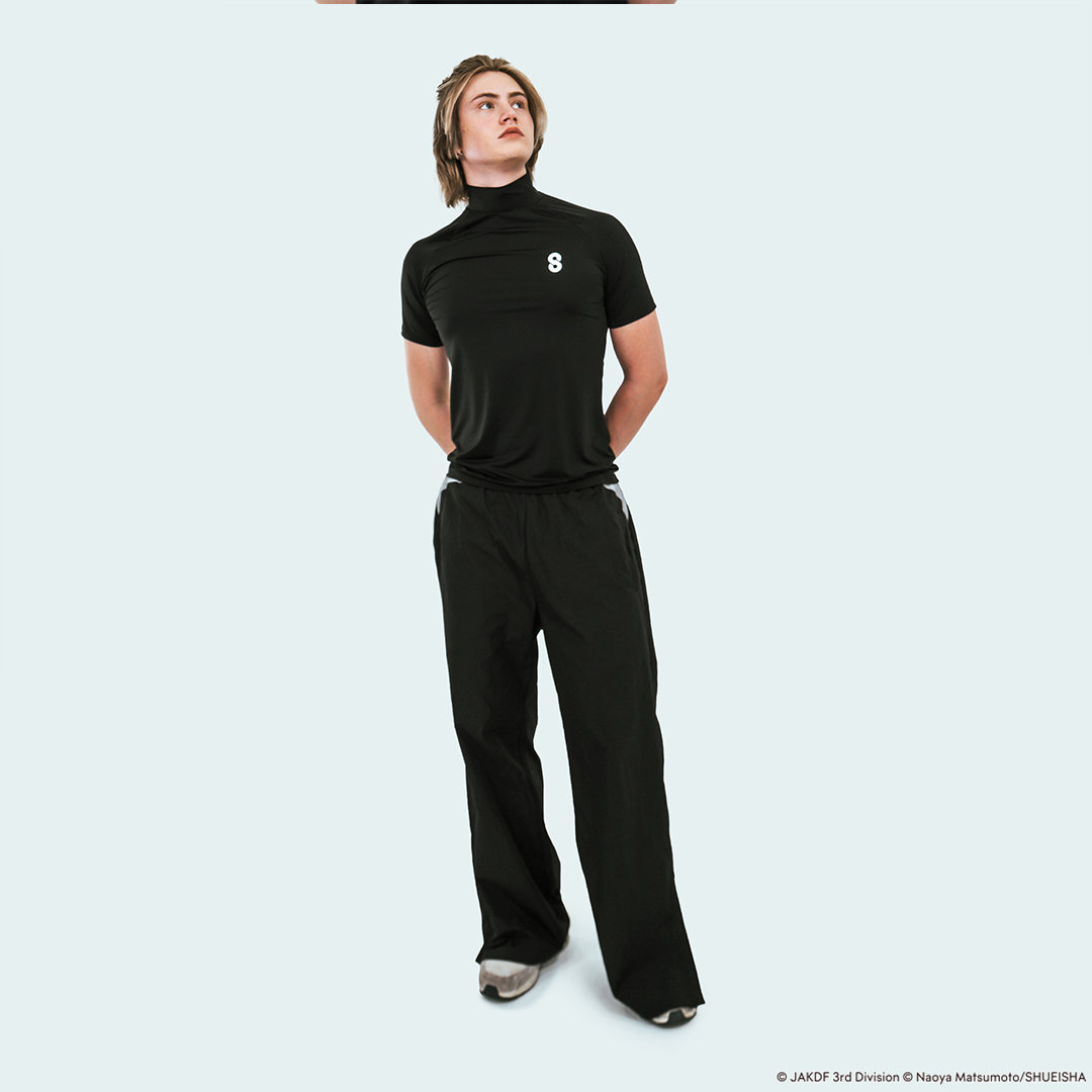 JAKDF Black Track Pants (Kaiju No. 8)