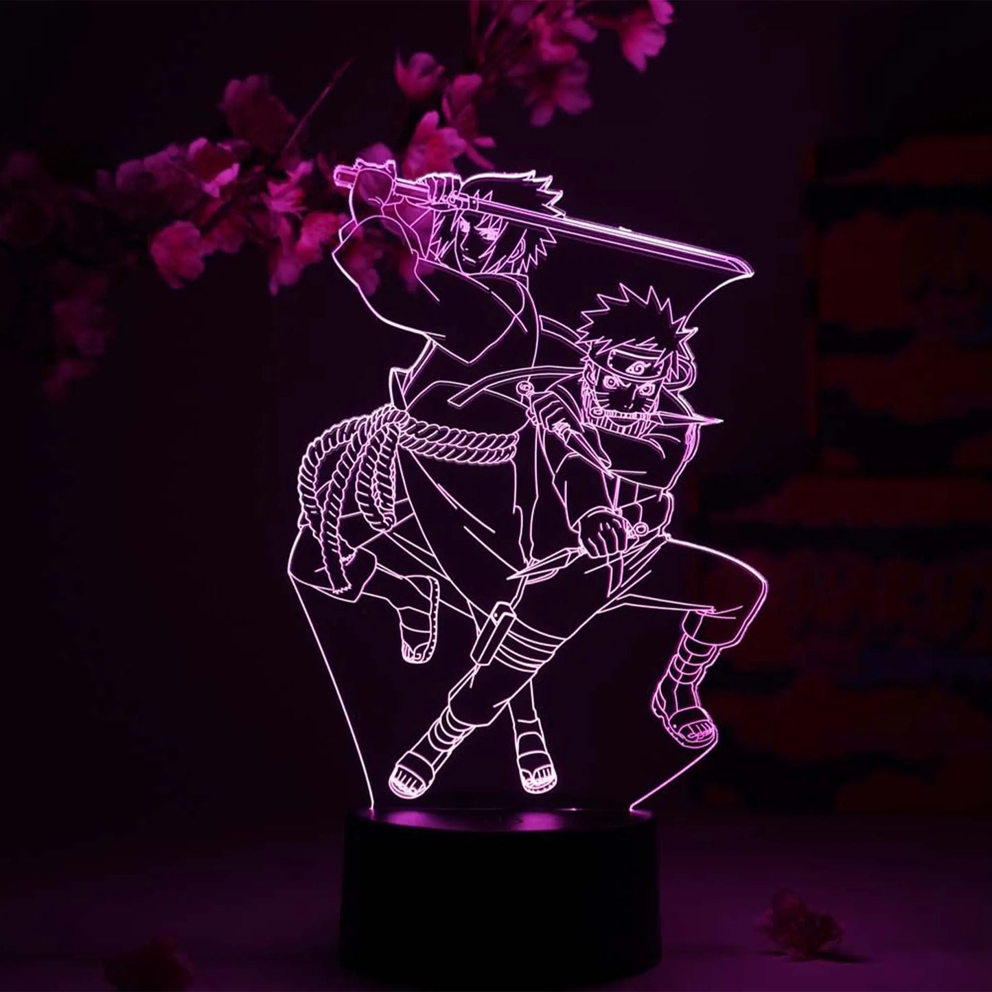 Naruto & Sasuke Otaku Lamp