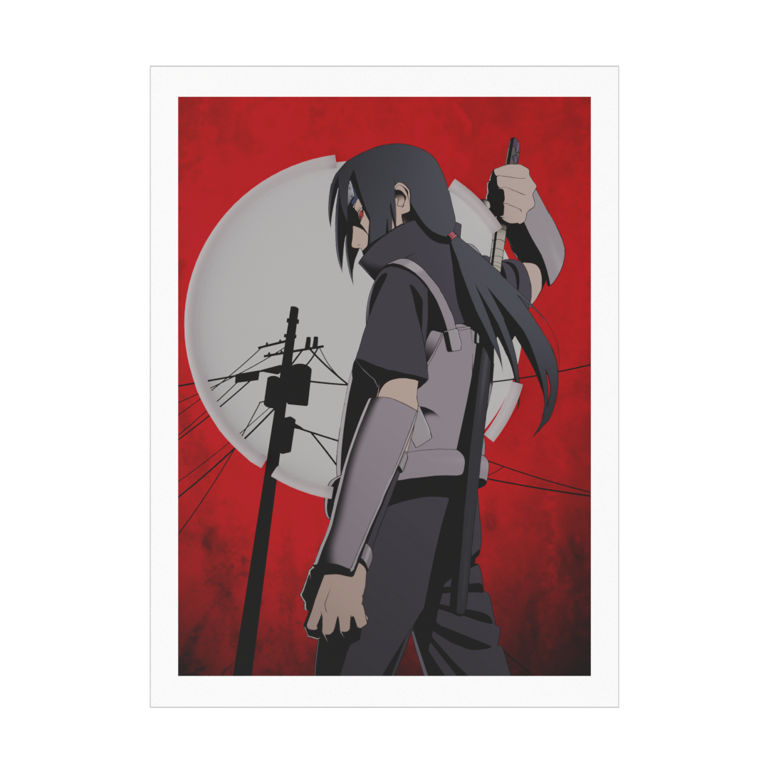 Itachi Moonlight LED Neon Poster (Naruto Shippuden)