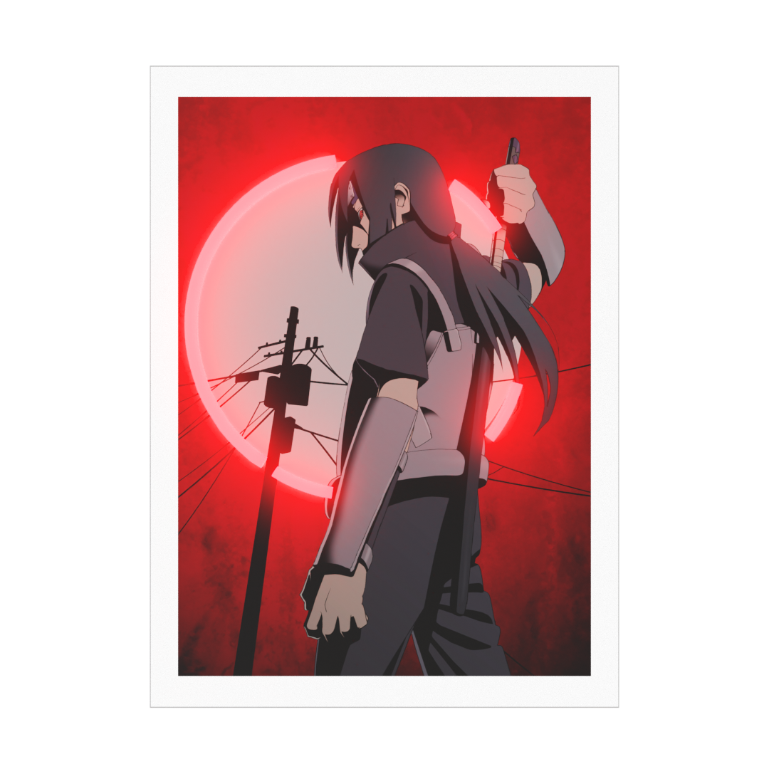 Itachi Moonlight LED Neon Poster (Naruto Shippuden)