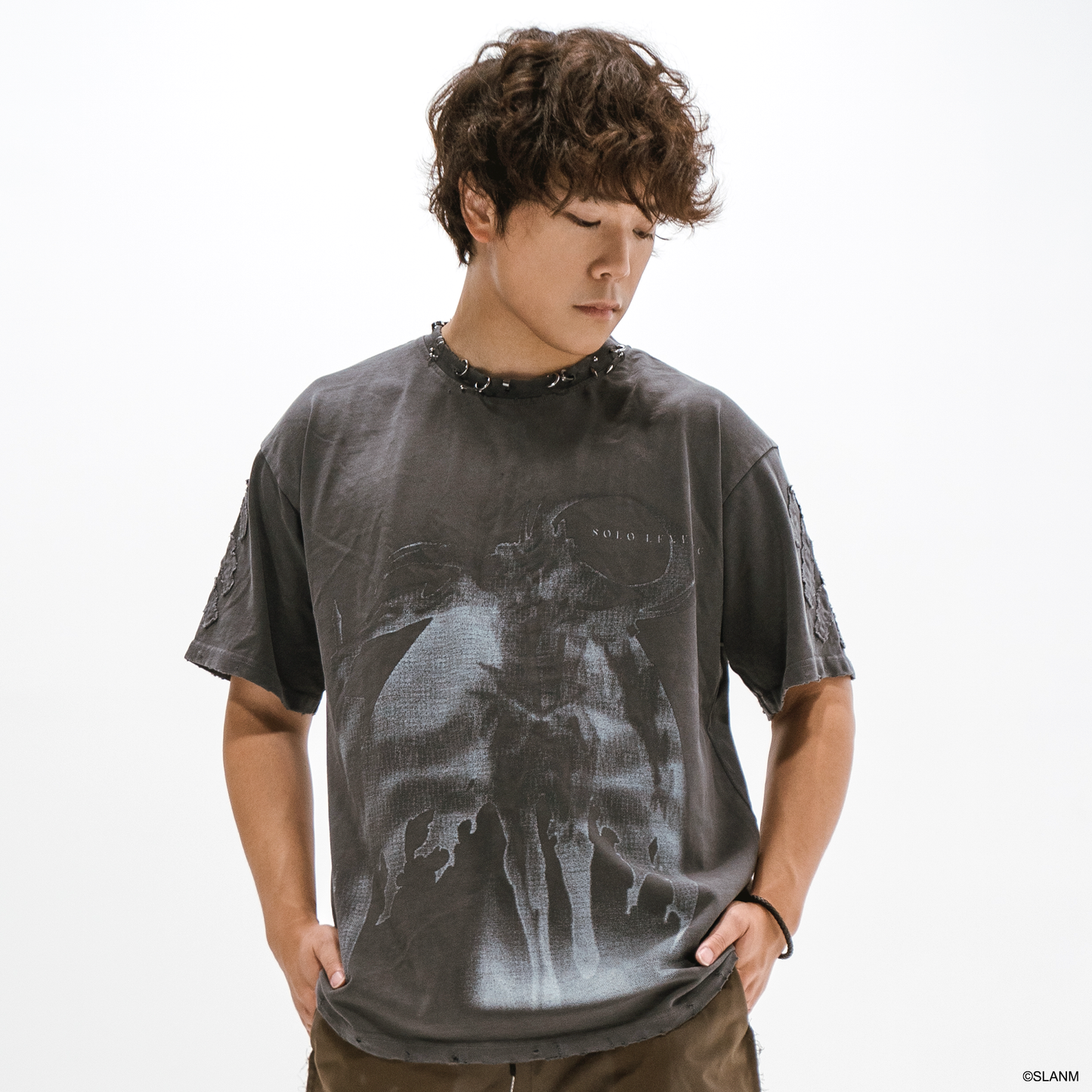 Igris Charcoal Pierced Shirt OTAKU