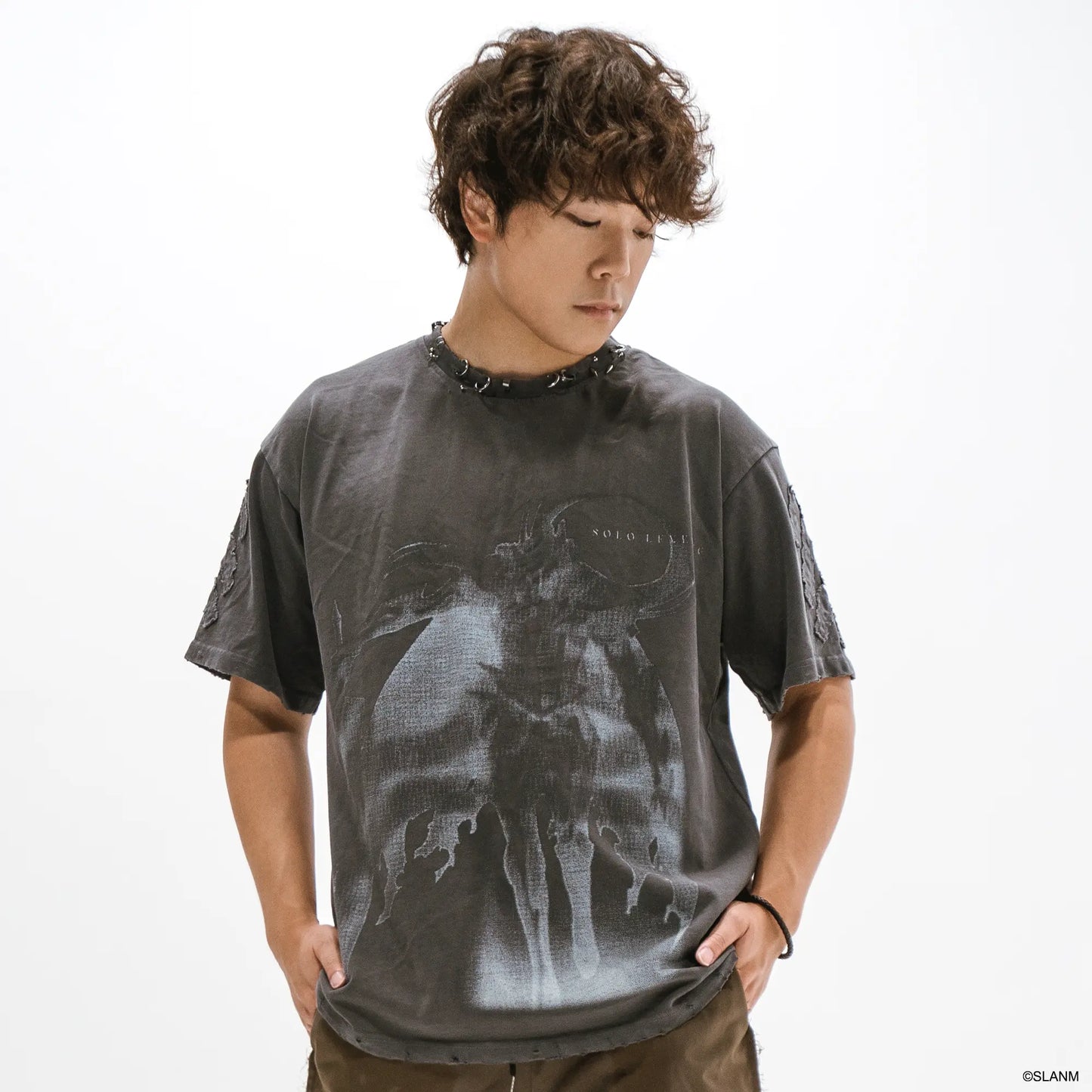 Igris Charcoal Pierced Shirt OTAKU