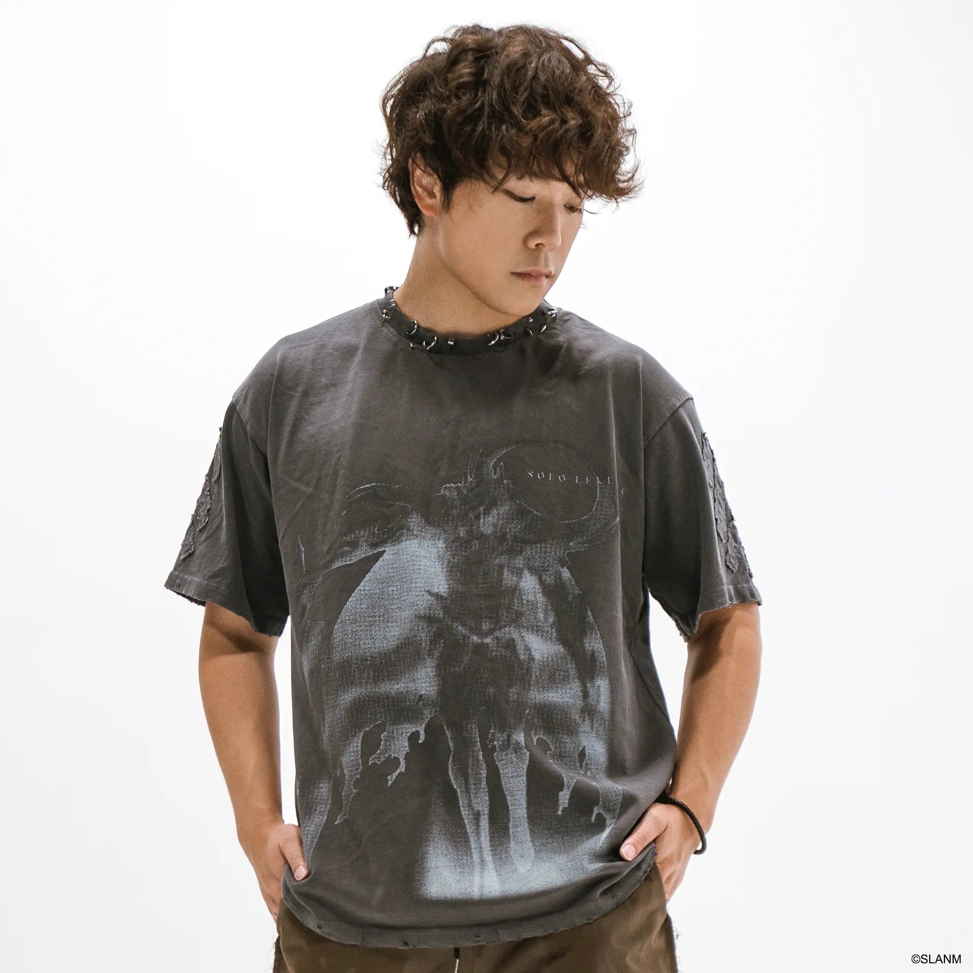 Igris Charcoal Pierced Shirt OTAKU