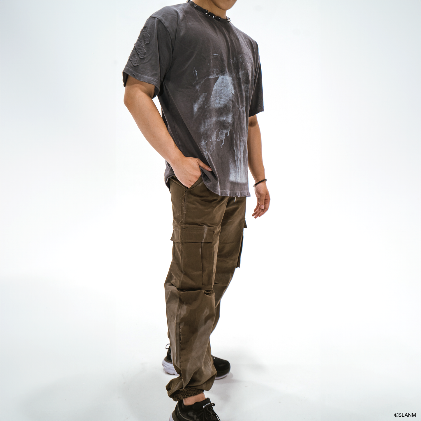 Igris Charcoal Pierced Shirt OTAKU