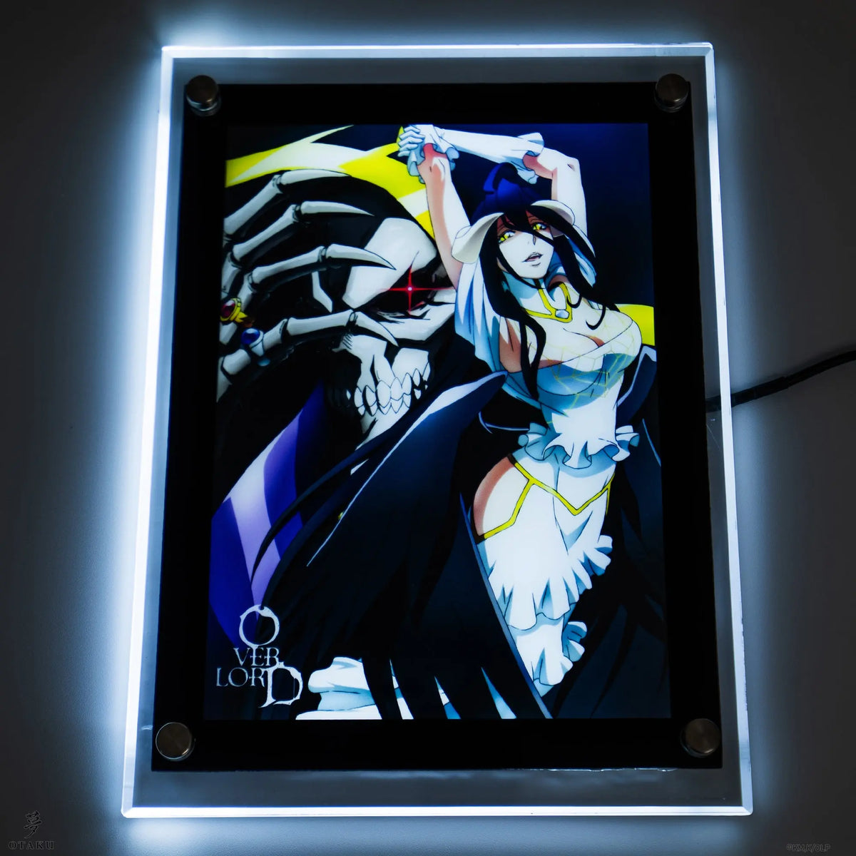 Albedo & Ains Ooal Gown LED Poster OTAKU