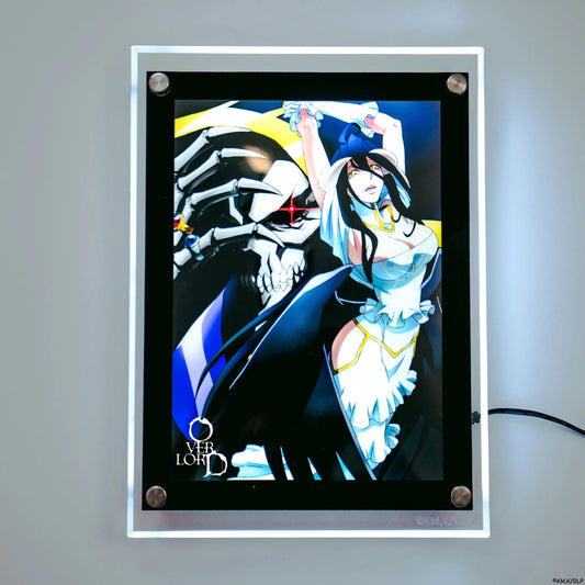 Albedo & Ains Ooal Gown LED Poster OTAKU