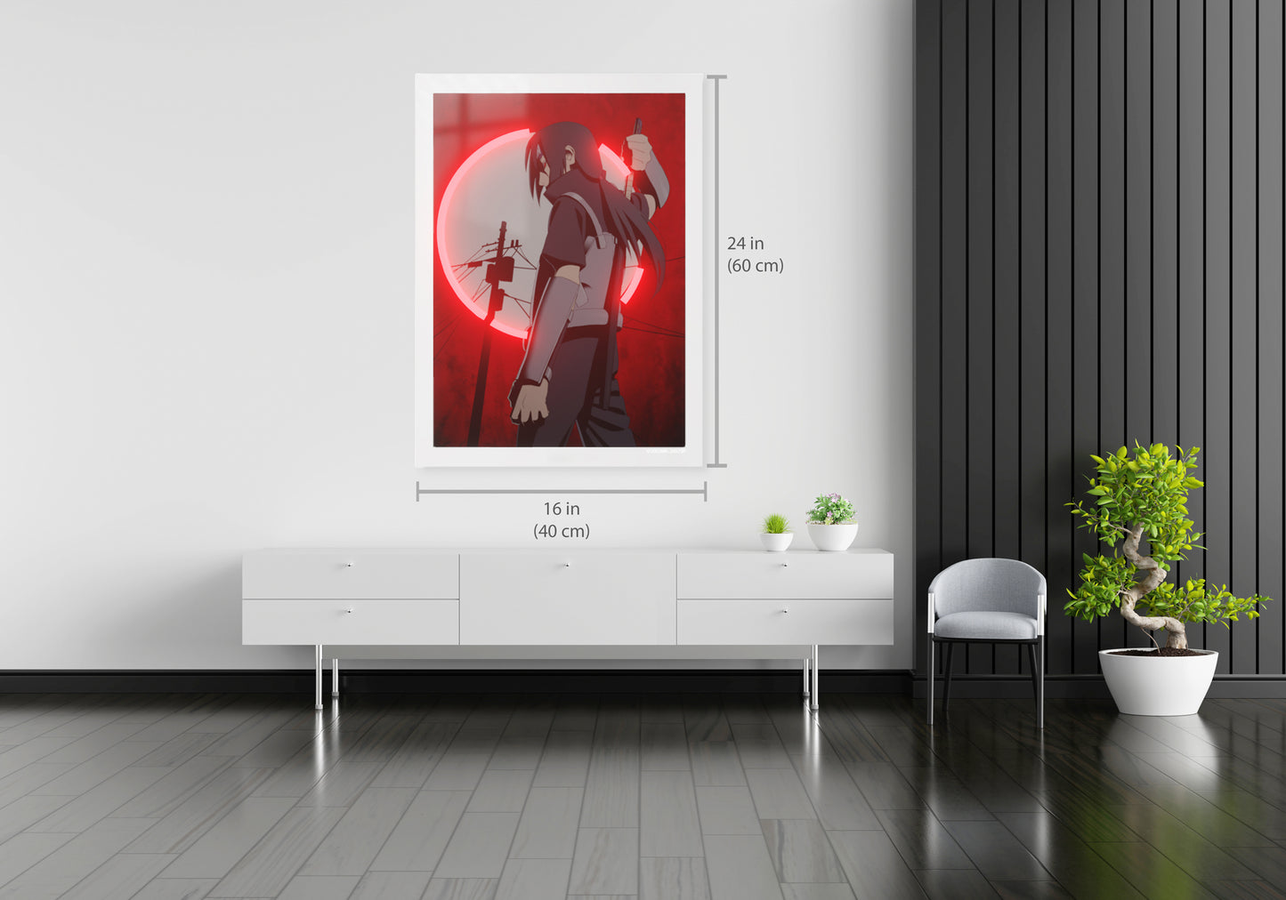Itachi Moonlight LED Neon Poster