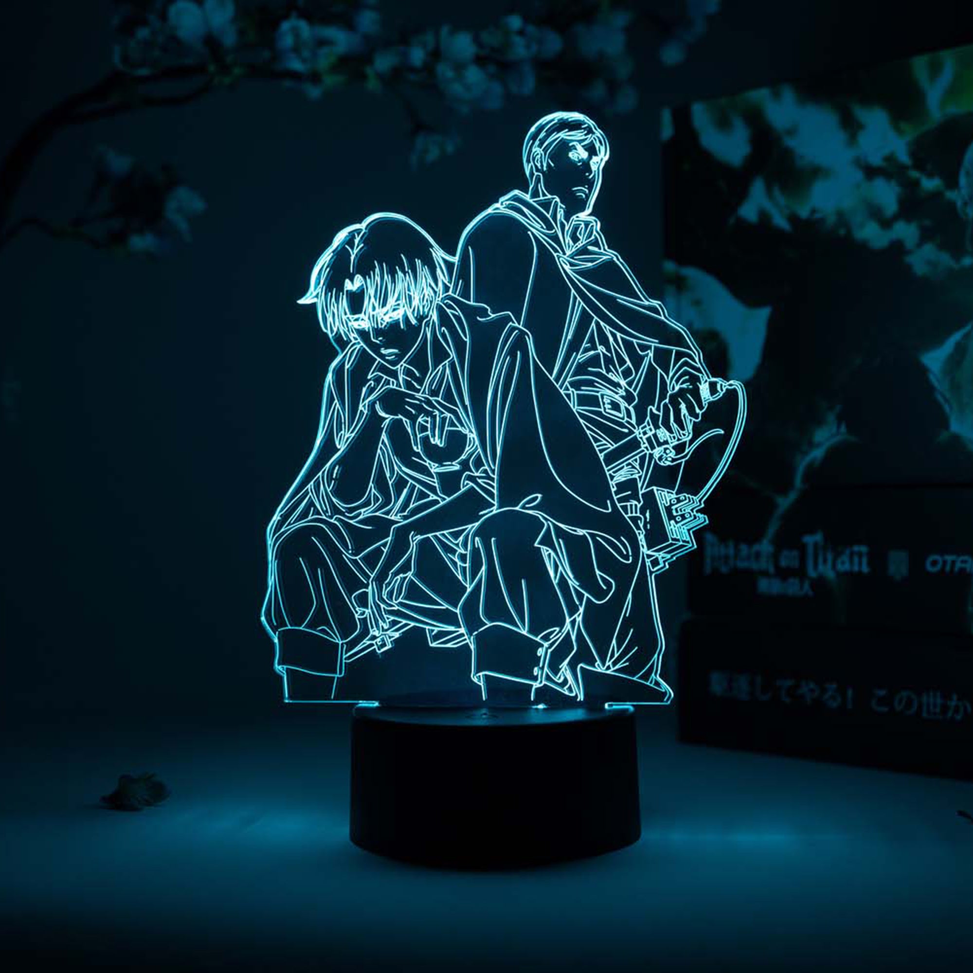 Levi & Erwin Smith Otaku Lamp (Attack on Titan)