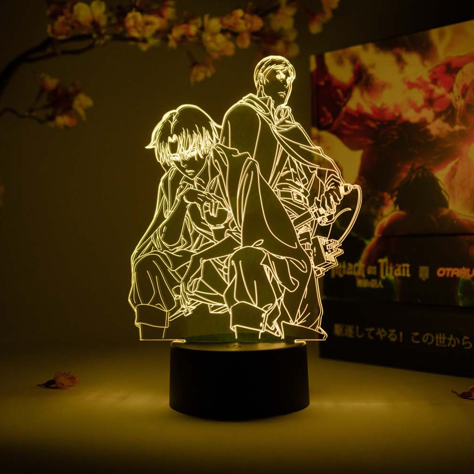 Levi & Erwin Smith Otaku Lamp (Attack on Titan)