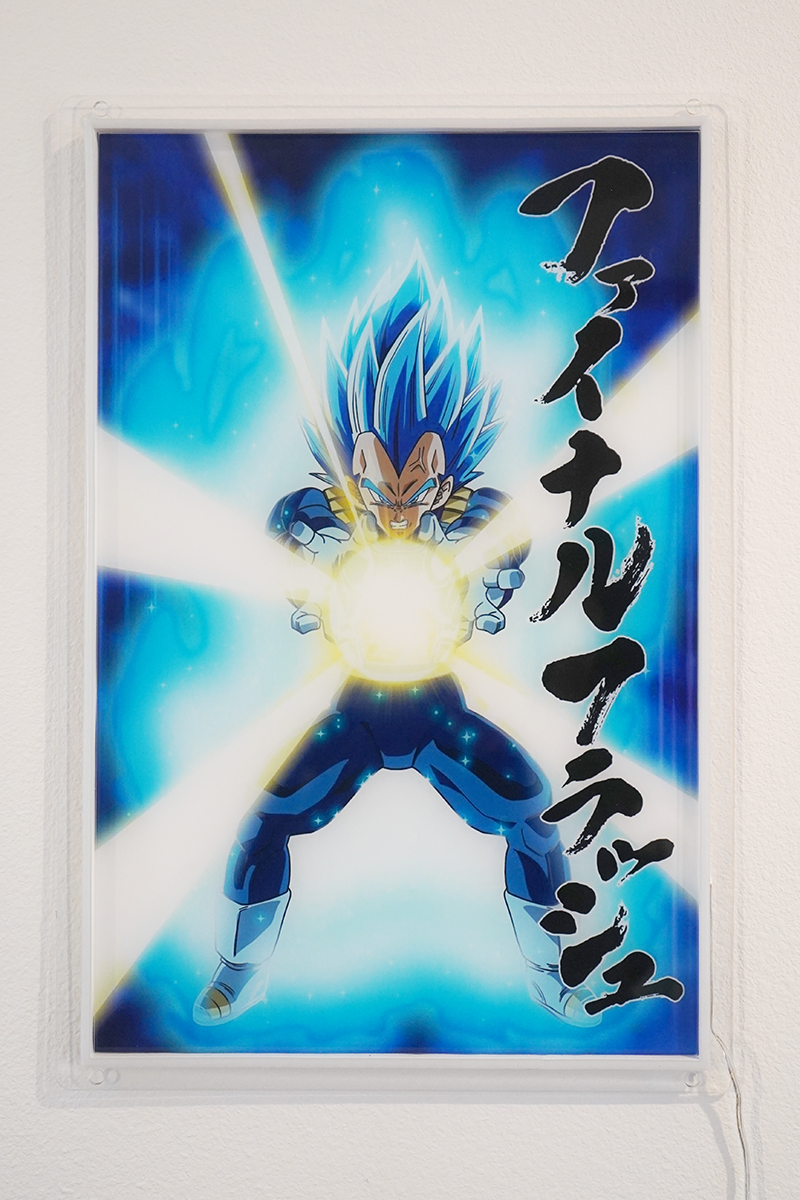 Vegeta Beyond Blue LED Neon Poster (Dragon Ball Super)