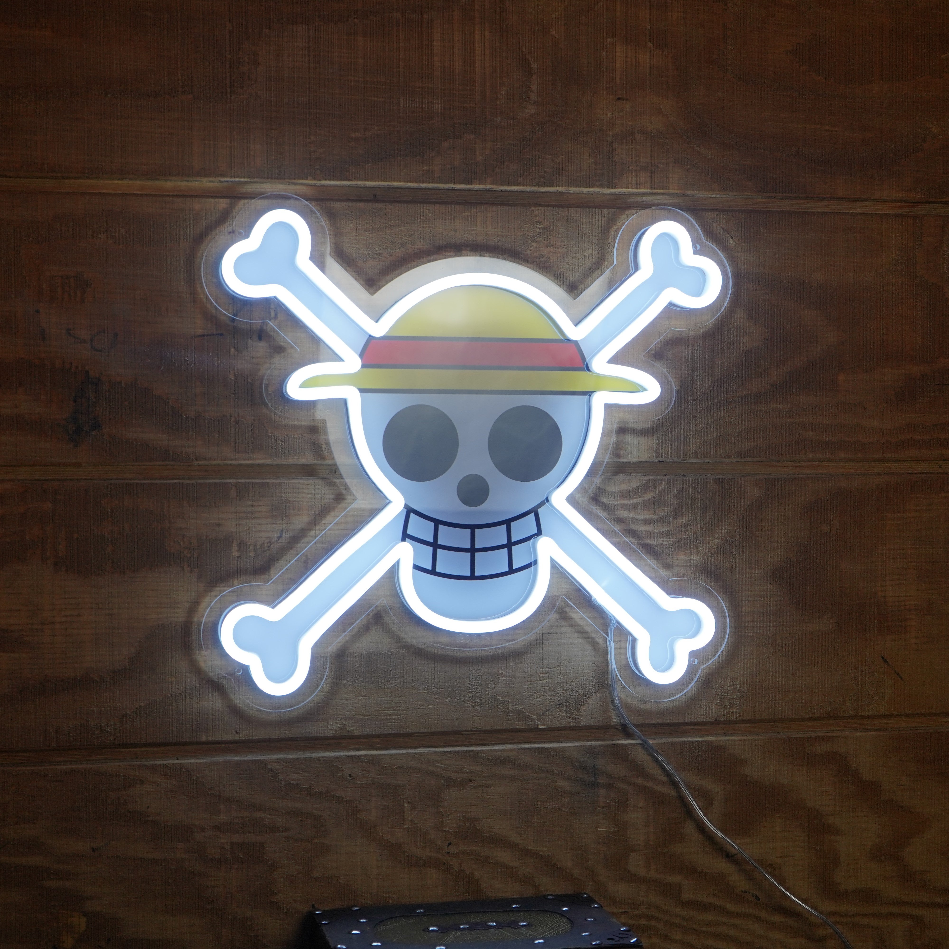 Straw Hat Jolly Roger LED Neon Sign (One Piece)