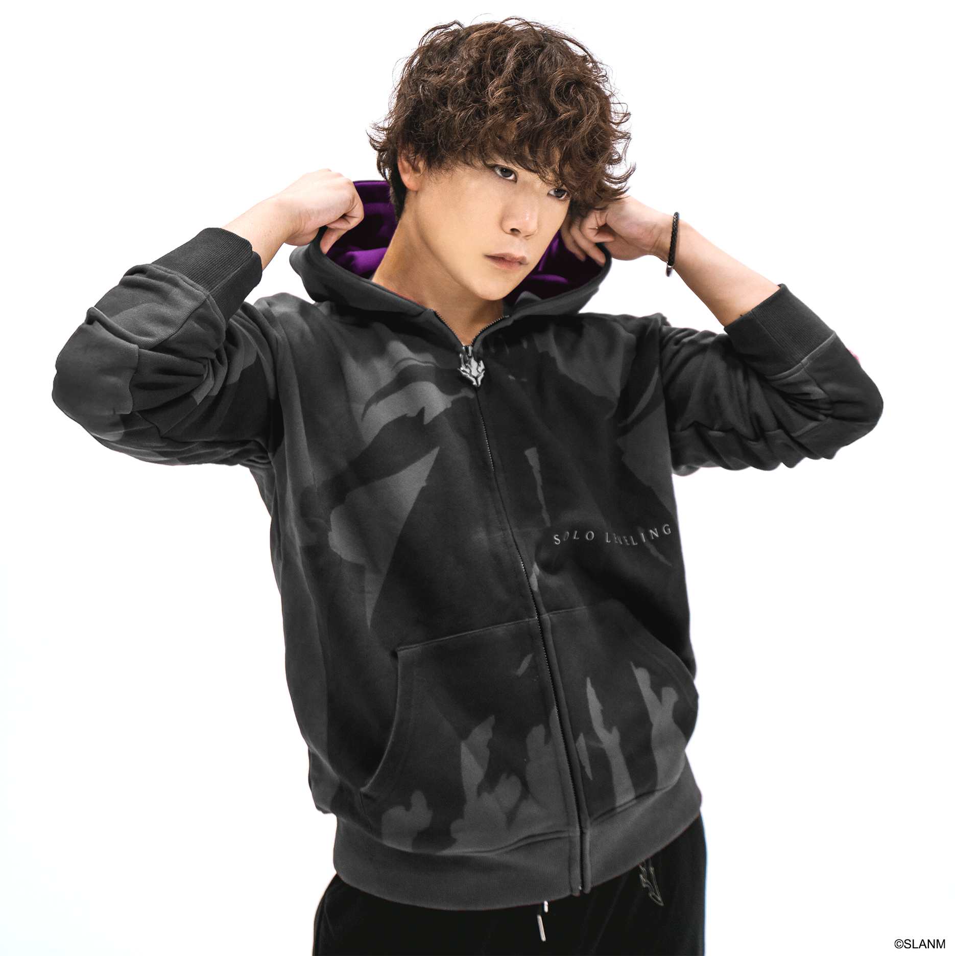 Shadow Igris Silhouette Zip-Up Hoodie (Solo Leveling)