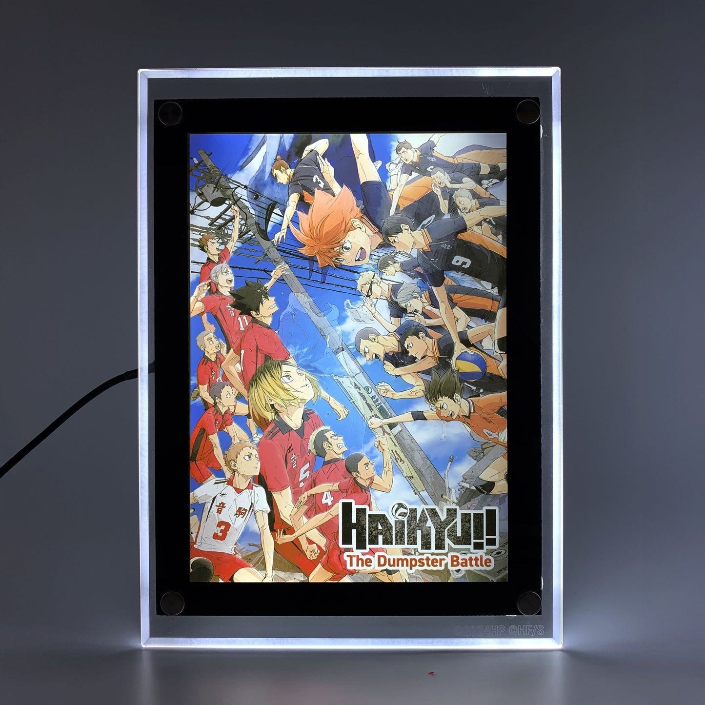 Dumpster Battle LED Poster