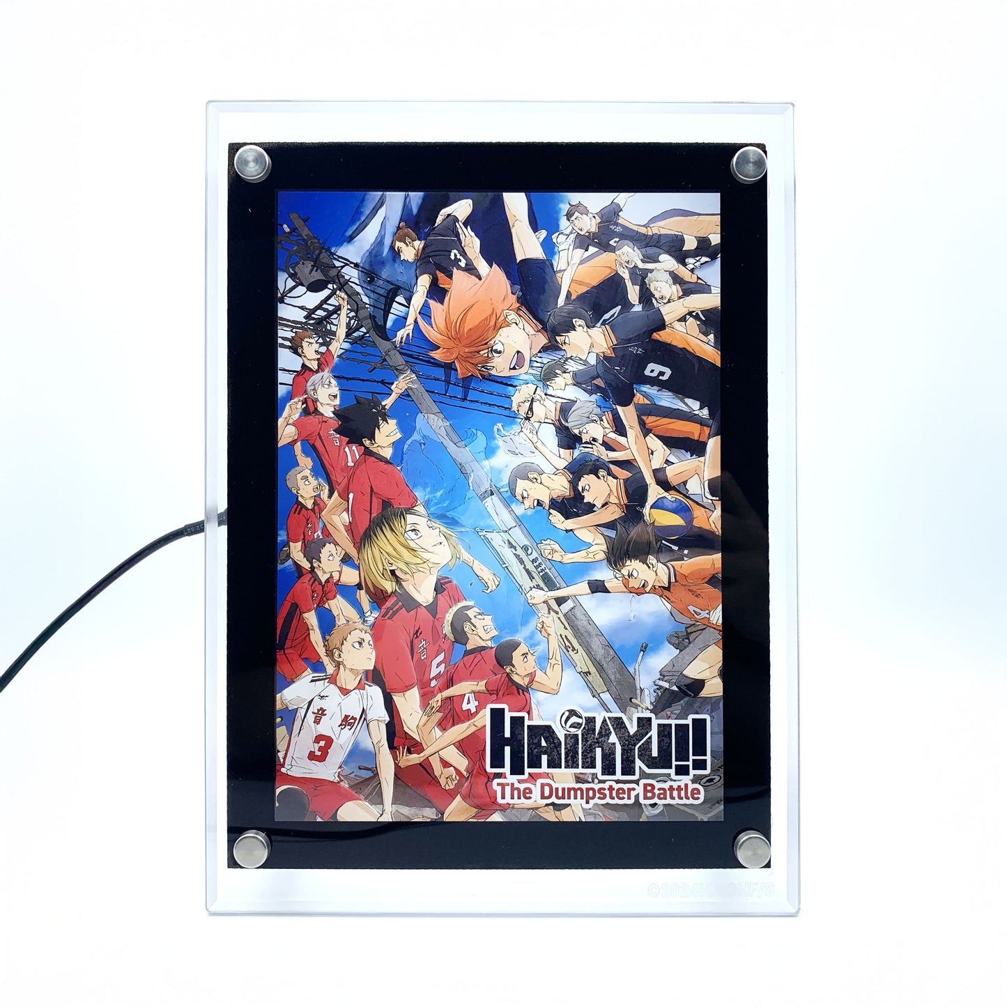 Dumpster Battle LED Poster