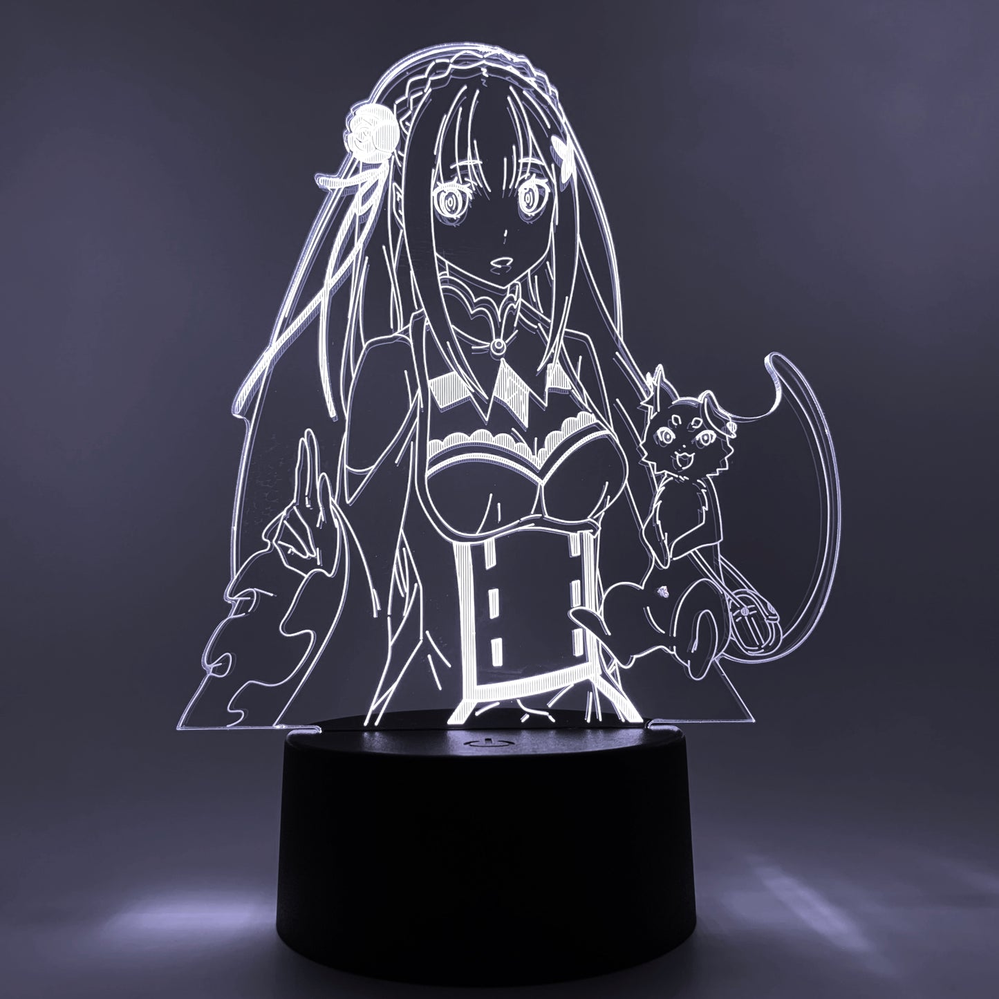 Emilia & Puck Otaku Lamp