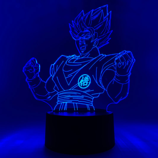 Goku Super Saiyan God Super Saiyan: Kaio-ken Otaku Lamp