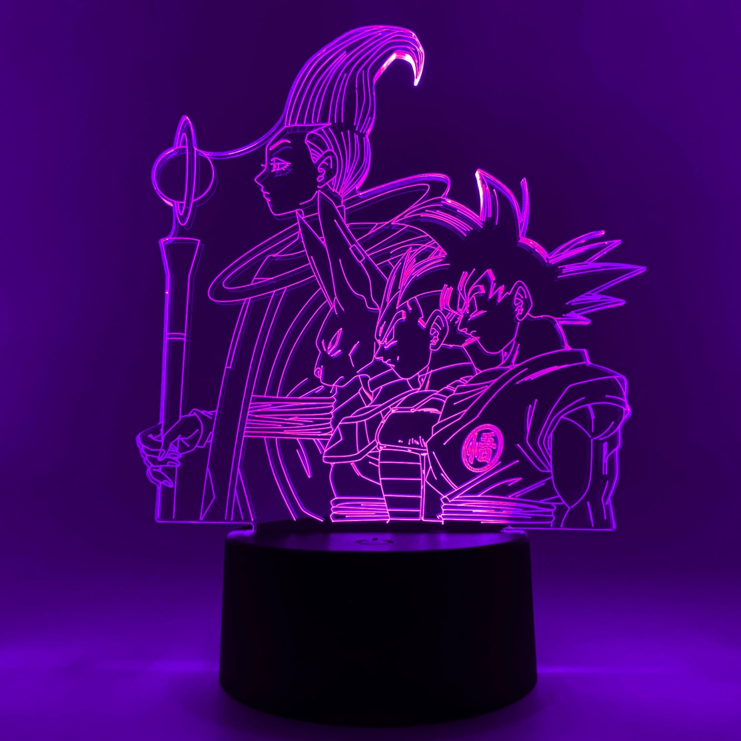 Goku, Vegeta, Beerus & Whis Otaku Lamp