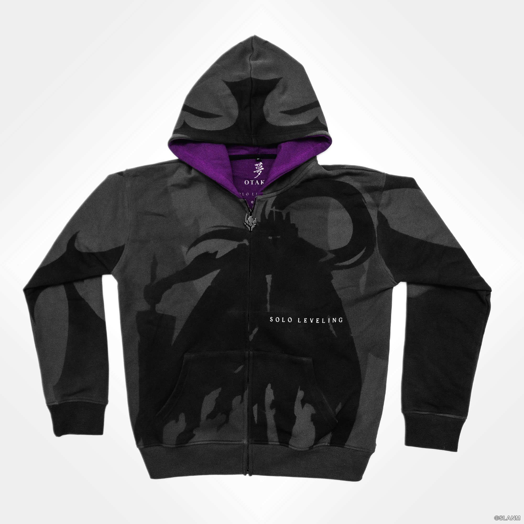 Shadow Igris Silhouette Zip-Up Hoodie (Solo Leveling)