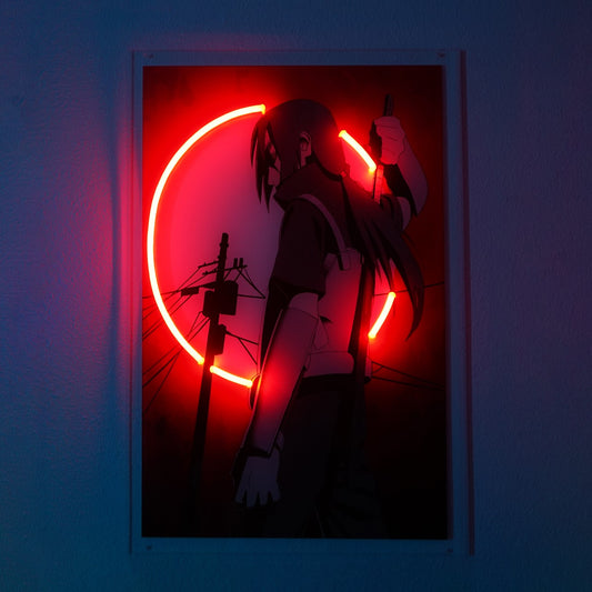 Itachi Moonlight LED Neon Poster